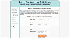 Desktop Screenshot of contractorspasco.com