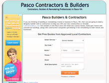 Tablet Screenshot of contractorspasco.com